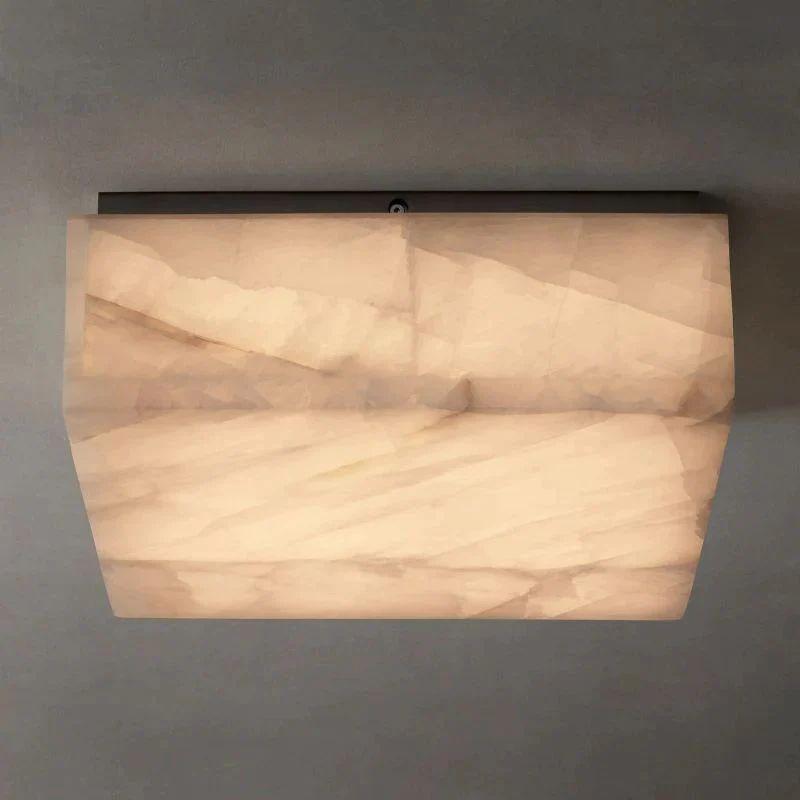 Rivage Calcite Square Flushmount 6"10"14" - Grace Lamp