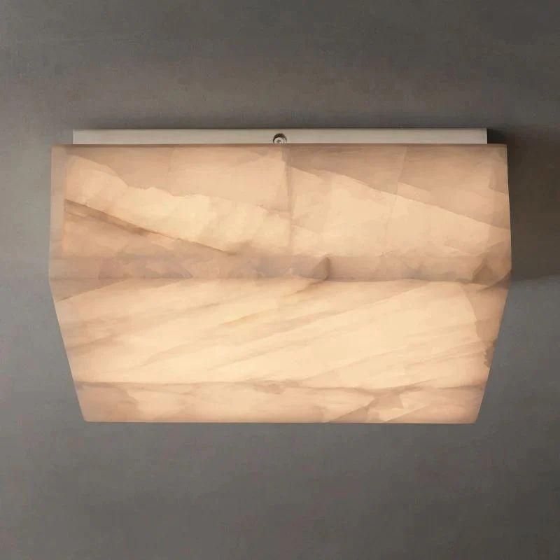 Rivage Calcite Square Flushmount 6"10"14" - Grace Lamp
