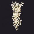 Ceramic Ginkgo Cascading A Branch Chandelier-Grace Lamp