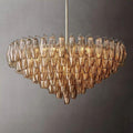 Chiara Smoke Glass Tiered Round Chandelier 37