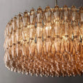 Chiara Smoke Glass Round Chandelier 47
