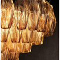 Chiara Smoke Glass Square  Dining Room Chandelier 32
