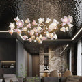Circular Blossom Ceramic Chandelier - Grace Lamp