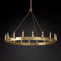 Camino Vintage Candelabra Round Chandelier 38''D - Grace Lamp