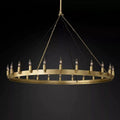 Camino Vintage Candelabra Round Chandelier 50''D - Grace Lamp