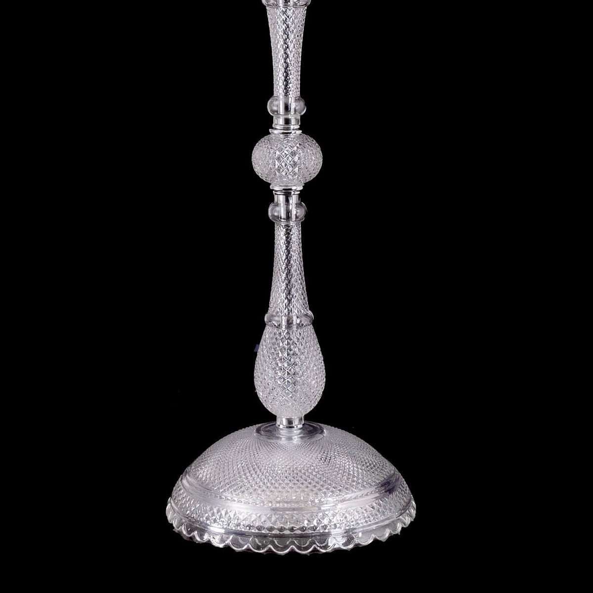 Baccarat Zénith Crystal Candelabra With Fabric Shade - Grace Lamp