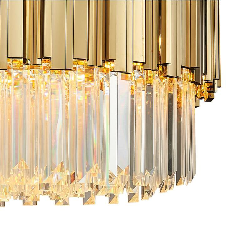 Elian Round Crystal Chandelier-Grace Lamp