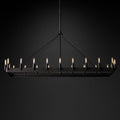 Camino Vintage Filament Rectangle Chandelier 52‘’L - Grace Lamp