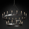 Camino Vintage Filament 2-Tier Round Chandelier 38‘’D - Grace Lamp