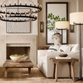Camino Vintage Filament 2-Tier Round Chandelier 38‘’D - Grace Lamp