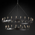 Camino Vintage Filament 2-Tier Round Chandelier 50‘’D - Grace Lamp