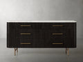 Finnley Six Drawer Dresser-Grace Lamp