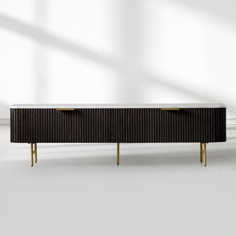 Finnley Low Media Console - Grace Lamp
