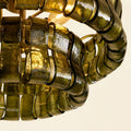 Amor 2-Tier Ghiaccio Glass Round Flushmount 18