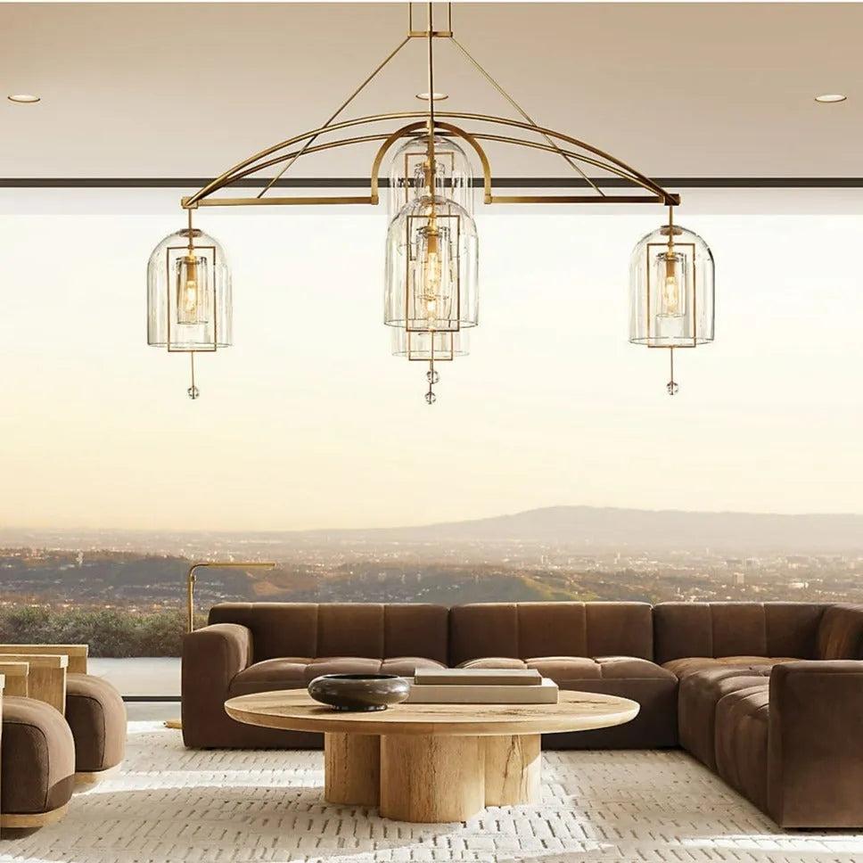 Fulcrum Round Chandelier 61" 5-Lights - Grace Lamp