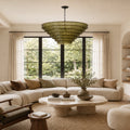 Amor 7-Tier Ghiaccio Glass Round Chandelier 60