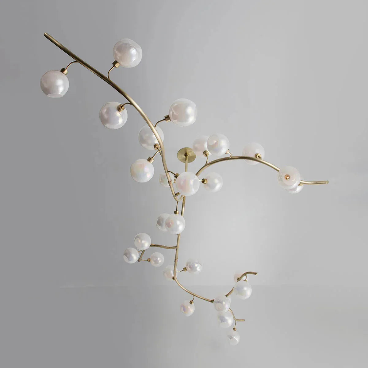 Contemporary Hand-blown Glass Globes Branch Chandelier for Dining Room Living Room and Kitchen Island - Grace Lamp