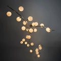 Contemporary Hand-blown Glass Globes Branch Chandelier for Dining Room Living Room and Kitchen Island - Grace Lamp