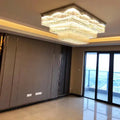 Modern Extra 2/3 Tiered Flush Mount Crystal Chandelier for Large Area - Grace Lamp