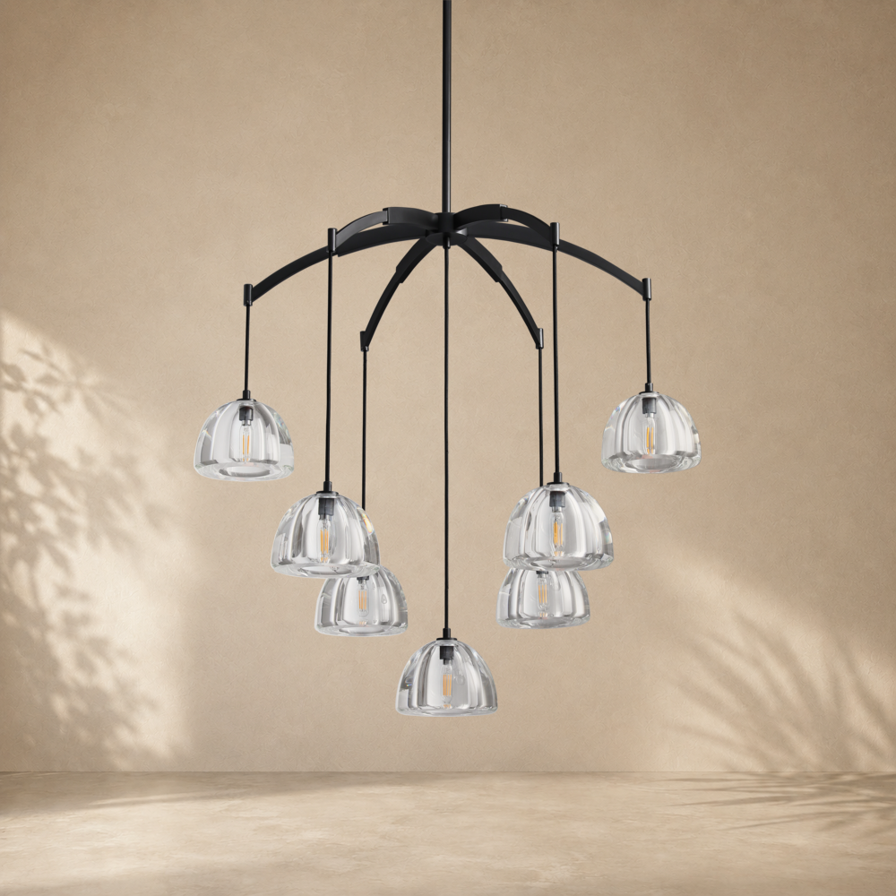 Hemisphere Round Chandelier 36″ - Grace Lamp