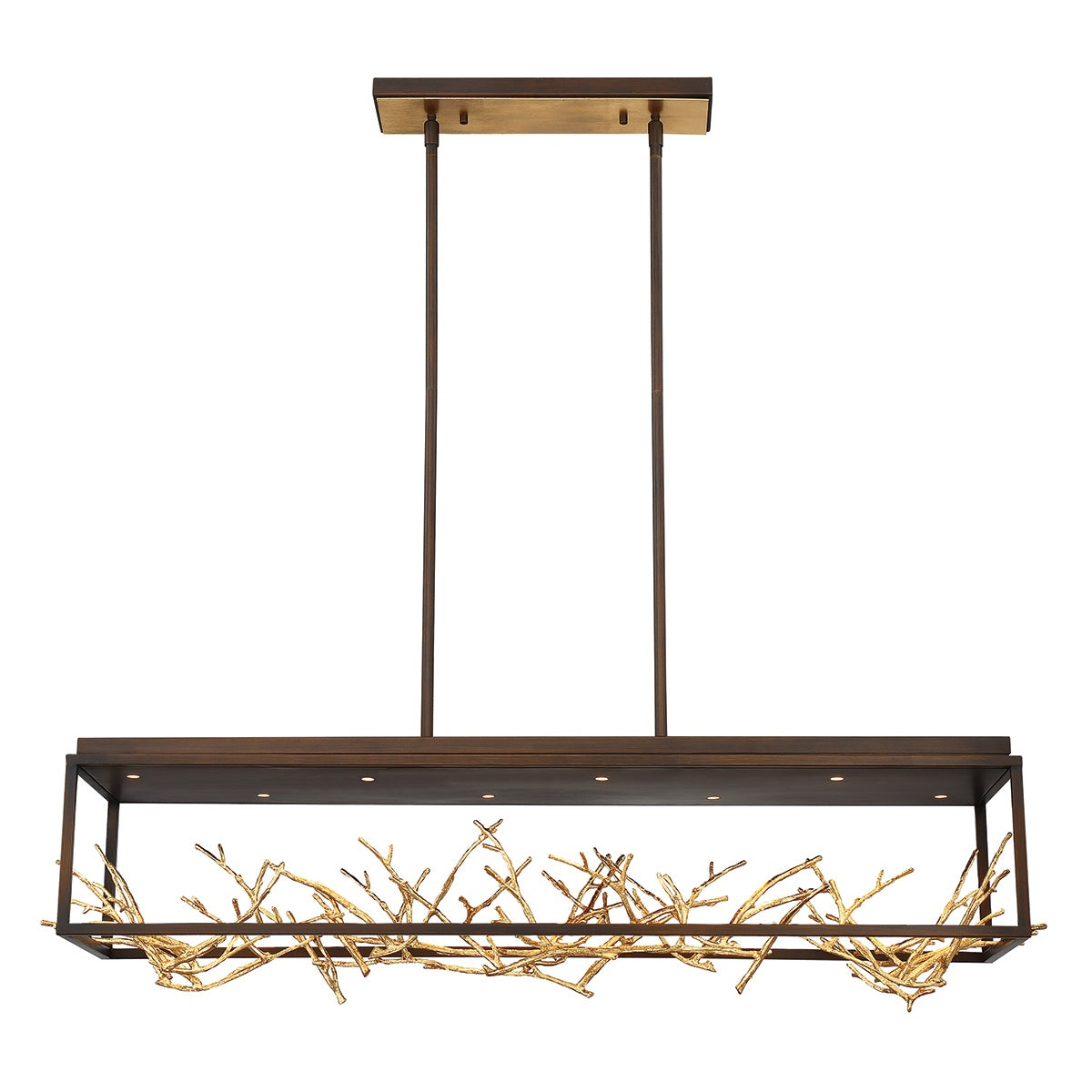 Aerie 8-Light 42" Linear Chandelier-Grace Lamp