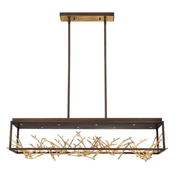 Aerie 8-Light 42" Linear Chandelier-Grace Lamp