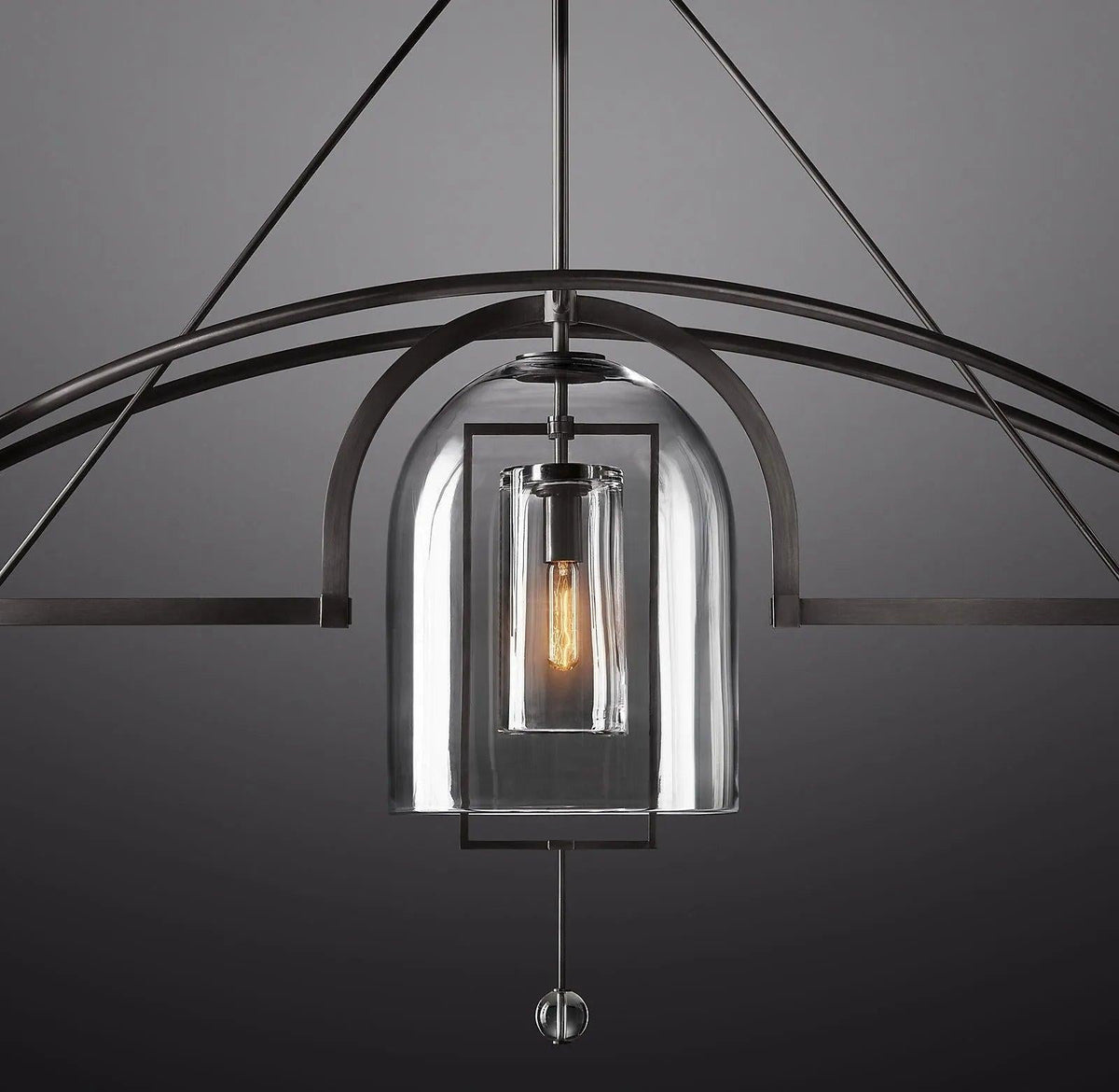 Fulcrum Round Chandelier  73" 3-Lights - Grace Lamp