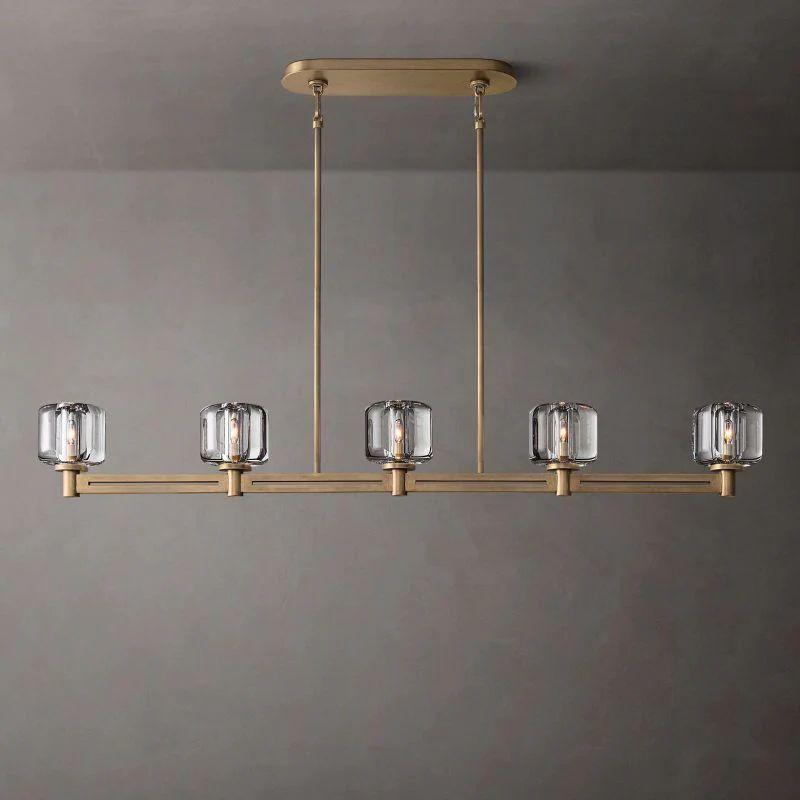 Demaret Crystal Linear Chandelier 54'' - Grace Lamp
