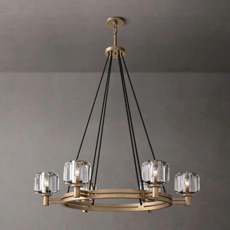 Demaret Crystal Round Chandelier 36'' - Grace Lamp