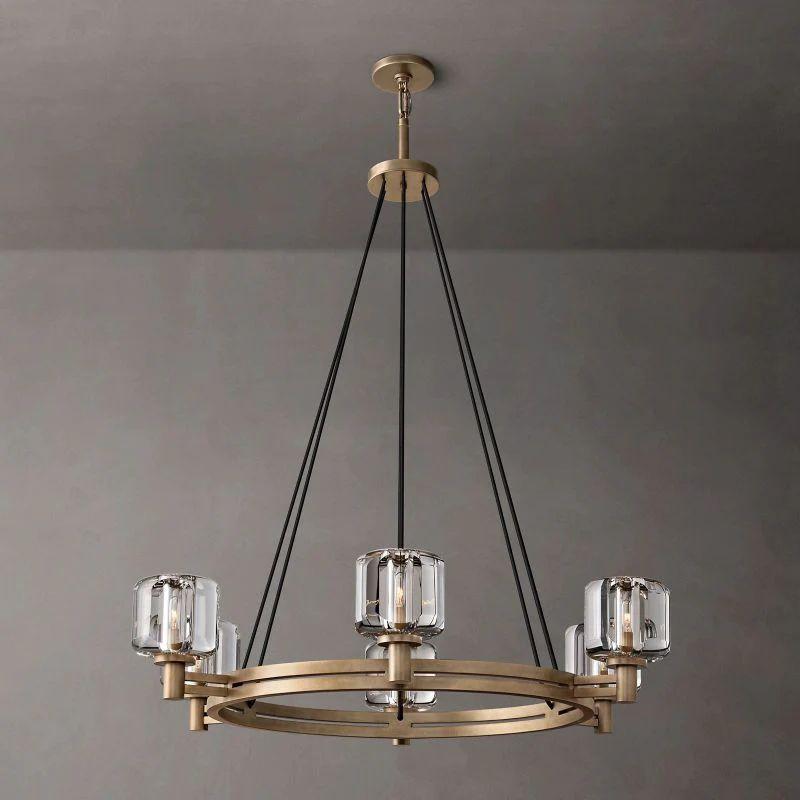 Demaret Crystal Round Chandelier 36'' - Grace Lamp