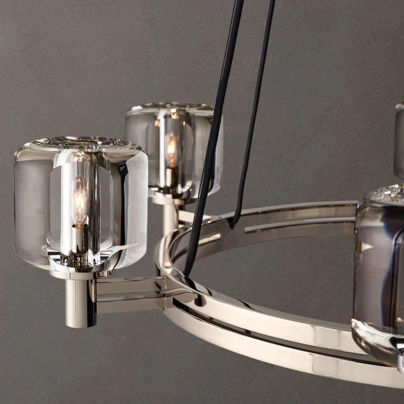 Demaret Crystal Round Chandelier 36'' - Grace Lamp
