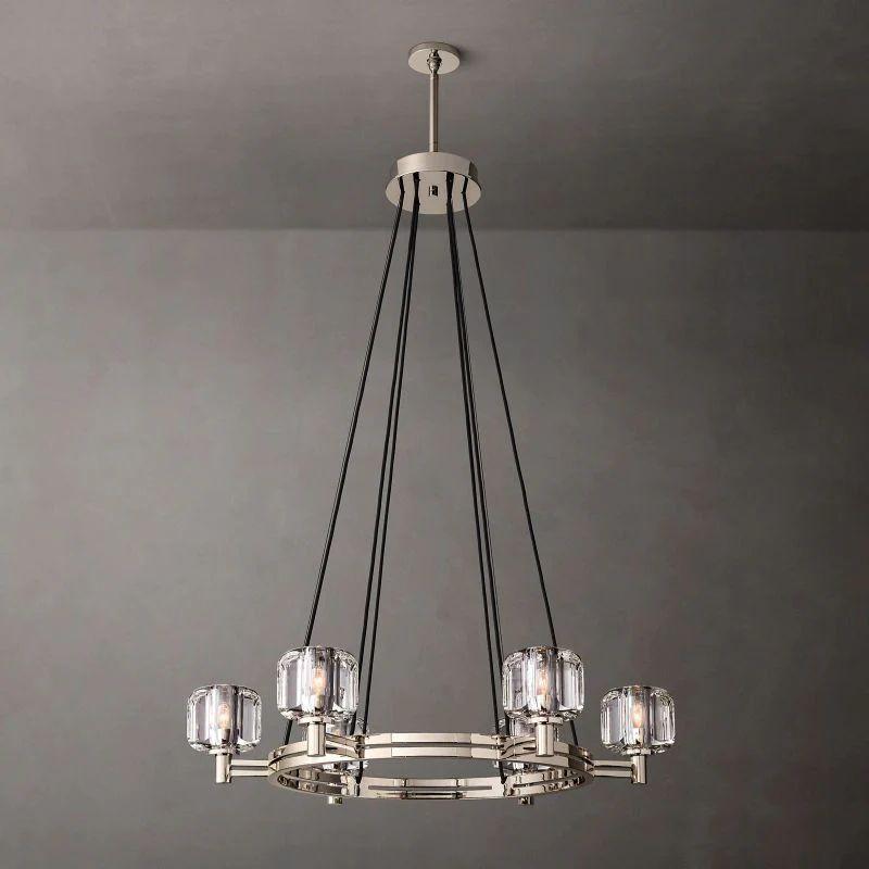 Demaret Crystal Round Chandelier 36'' - Grace Lamp