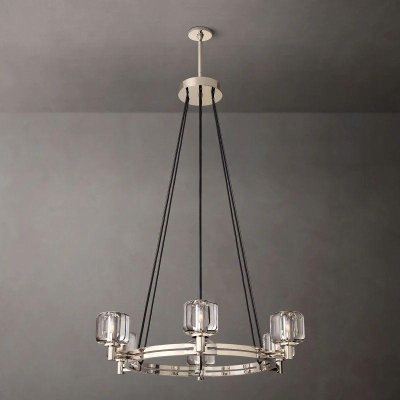 Demaret Crystal Round Chandelier 36'' - Grace Lamp