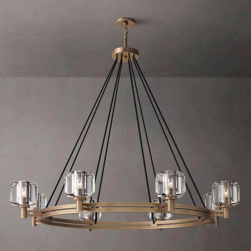 Demaret Crystal Round Chandelier 48'' - Grace Lamp