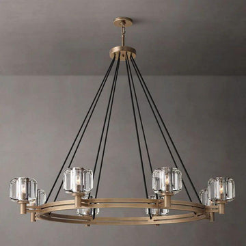 Demaret Crystal Round Chandelier 48'' - Grace Lamp