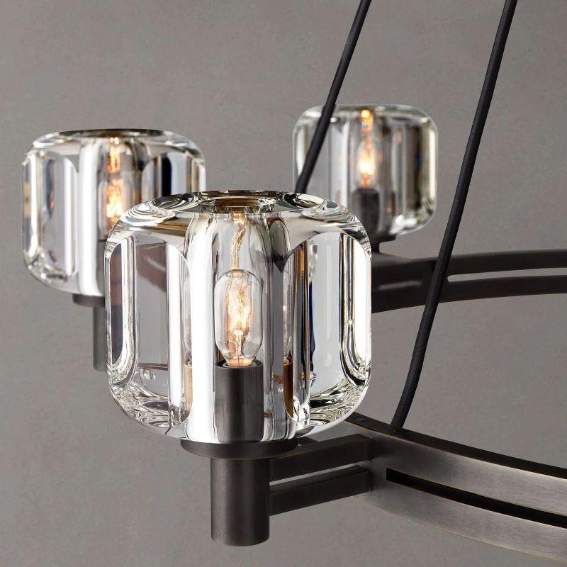 Demaret Crystal Round Chandelier 48'' - Grace Lamp
