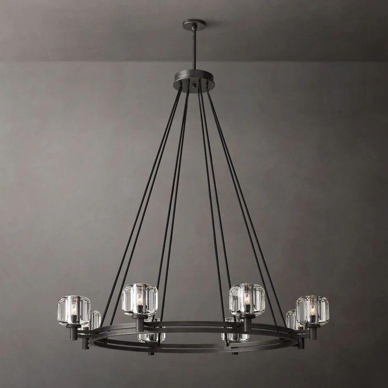 Demaret Crystal Round Chandelier 48'' - Grace Lamp