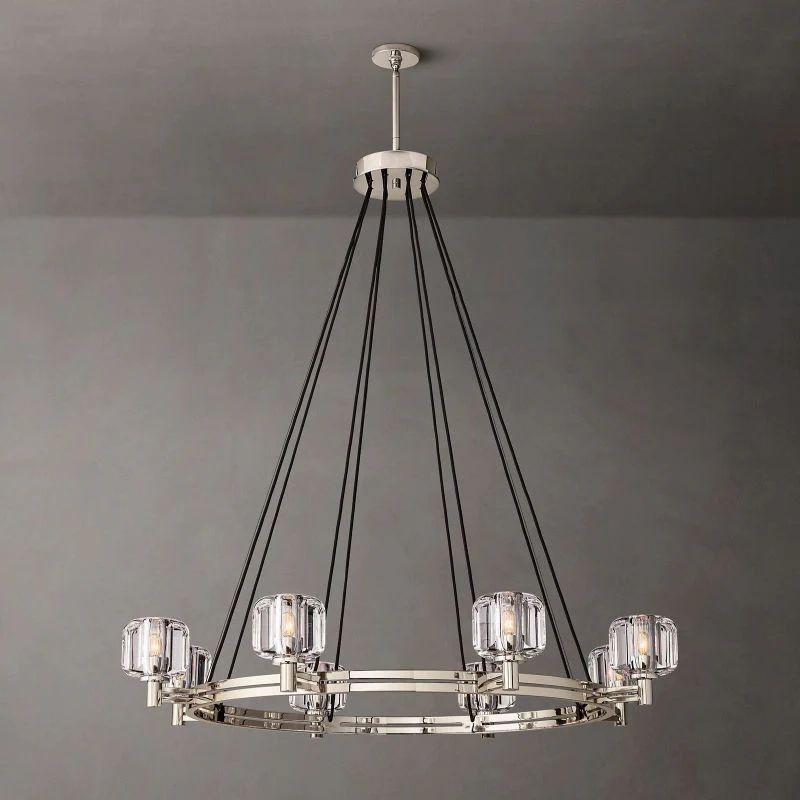 Demaret Crystal Round Chandelier 48'' - Grace Lamp