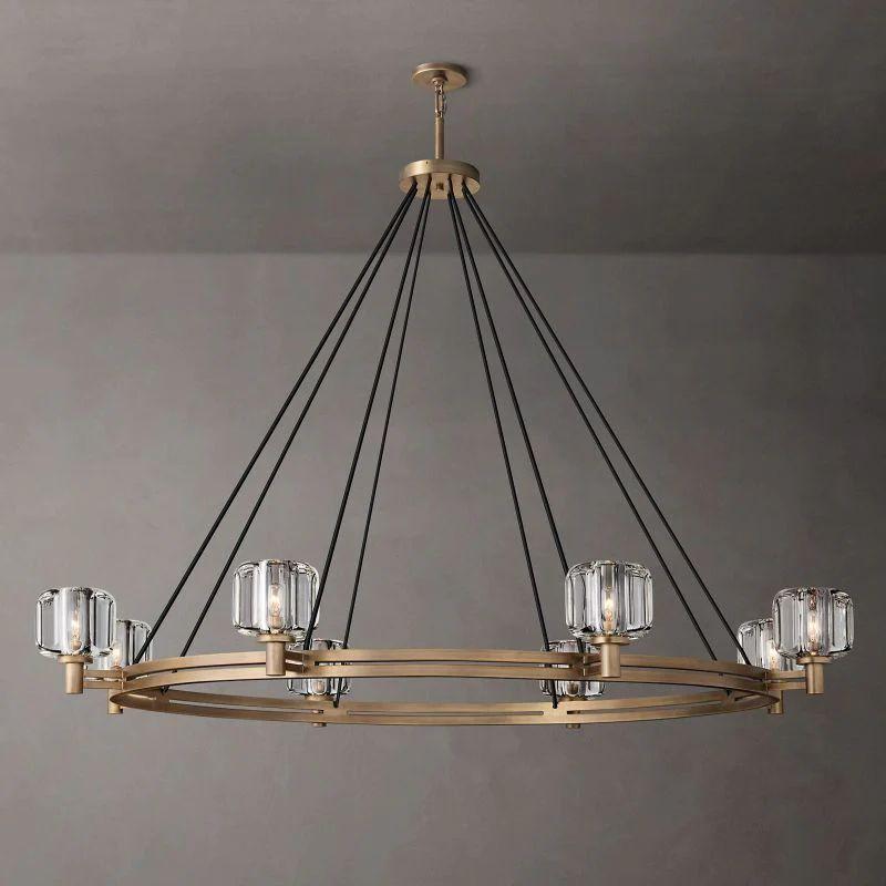 Demaret Crystal Round Chandelier 60'' - Grace Lamp