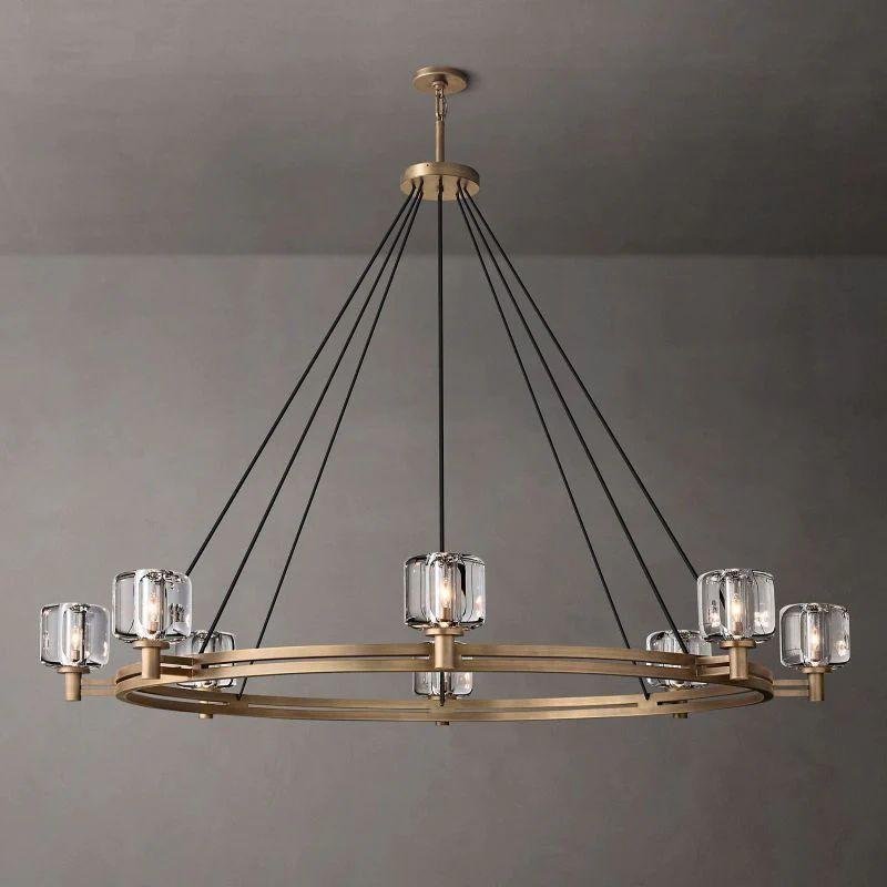 Demaret Crystal Round Chandelier 60'' - Grace Lamp