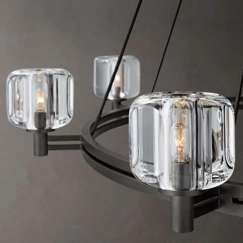 Demaret Crystal Round Chandelier 60'' - Grace Lamp