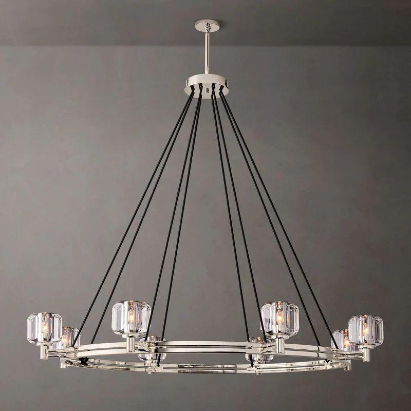 Demaret Crystal Round Chandelier 60'' - Grace Lamp