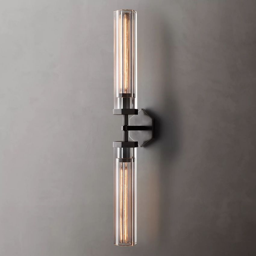 Lambert Hexagonal Double Sconce - Grace Lamp