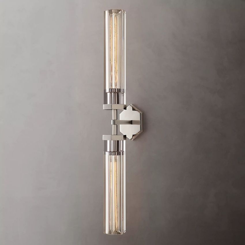 Lambert Hexagonal Double Sconce - Grace Lamp