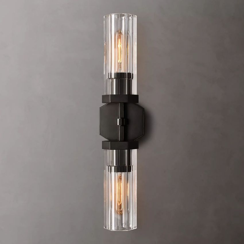 Lambert Hexagonal Double Sconce - Grace Lamp