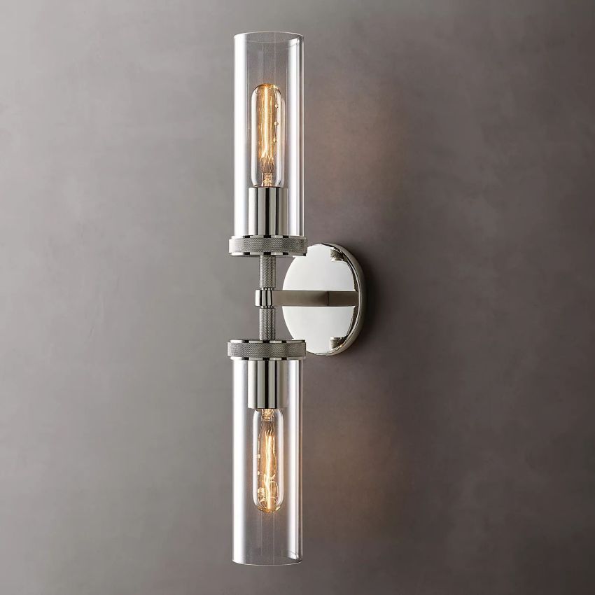 Lambert Knurled Double Sconce - Grace Lamp