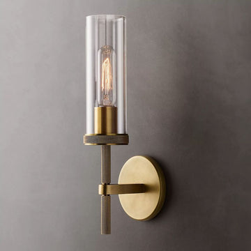 Lambert Knurled Single Sconce - Grace Lamp