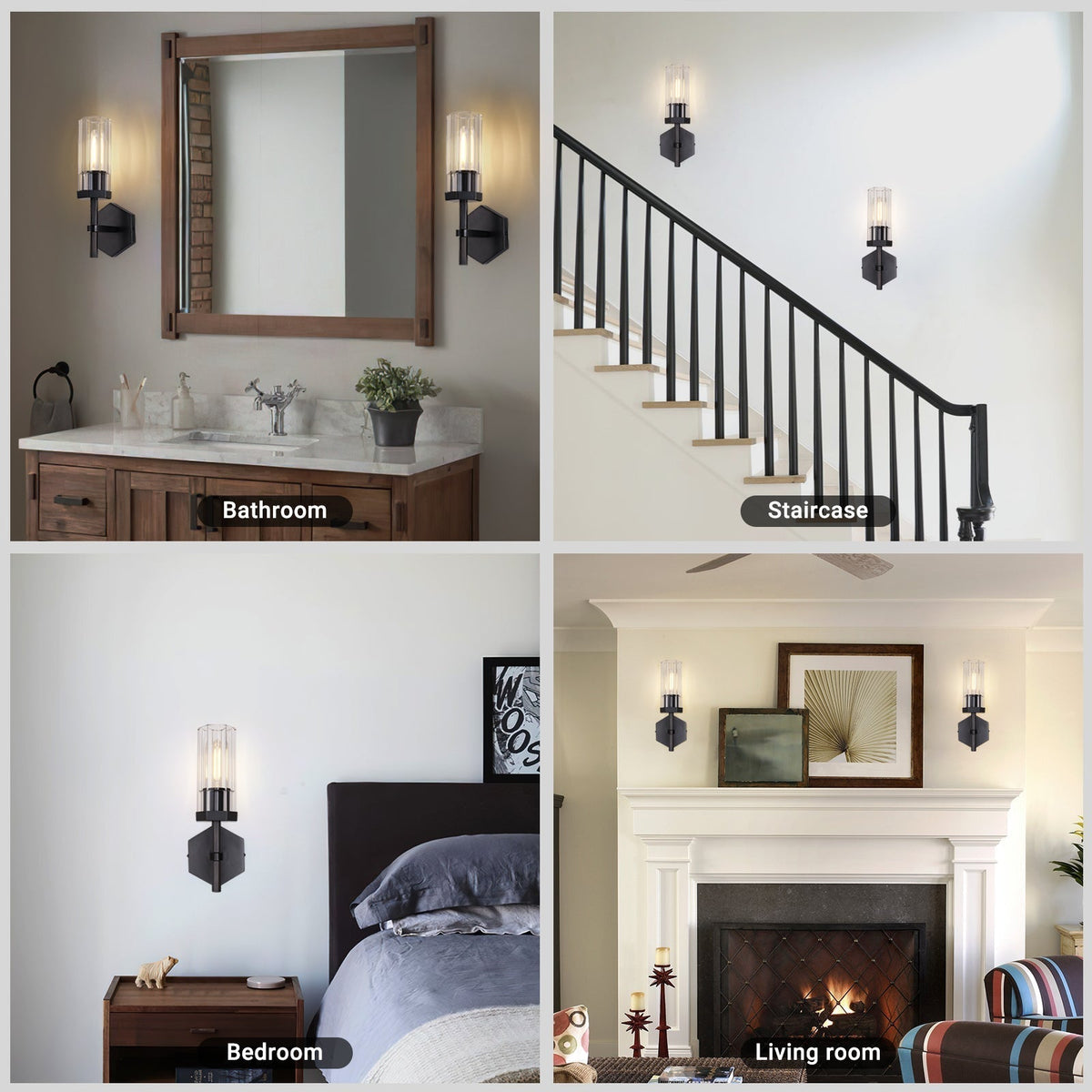 Lambert Hexagonal Double Sconce - Grace Lamp