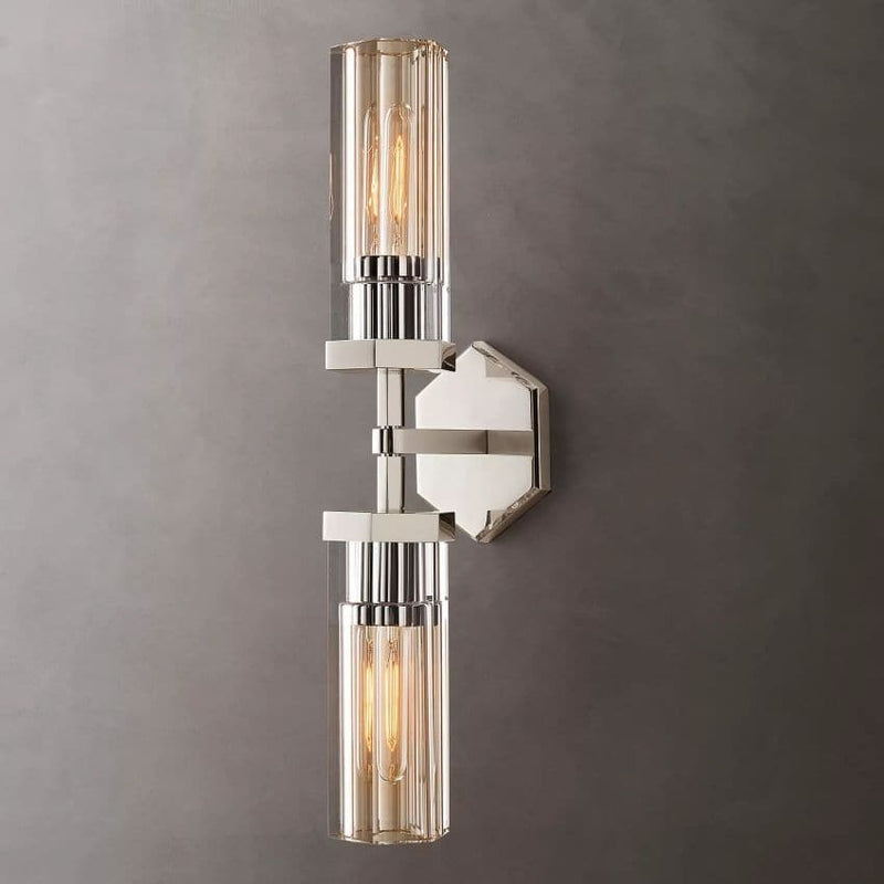 Lambert Hexagonal Double Sconce - Grace Lamp
