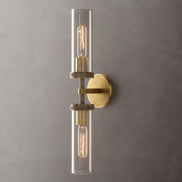 Lambert Knurled Double Sconce - Grace Lamp